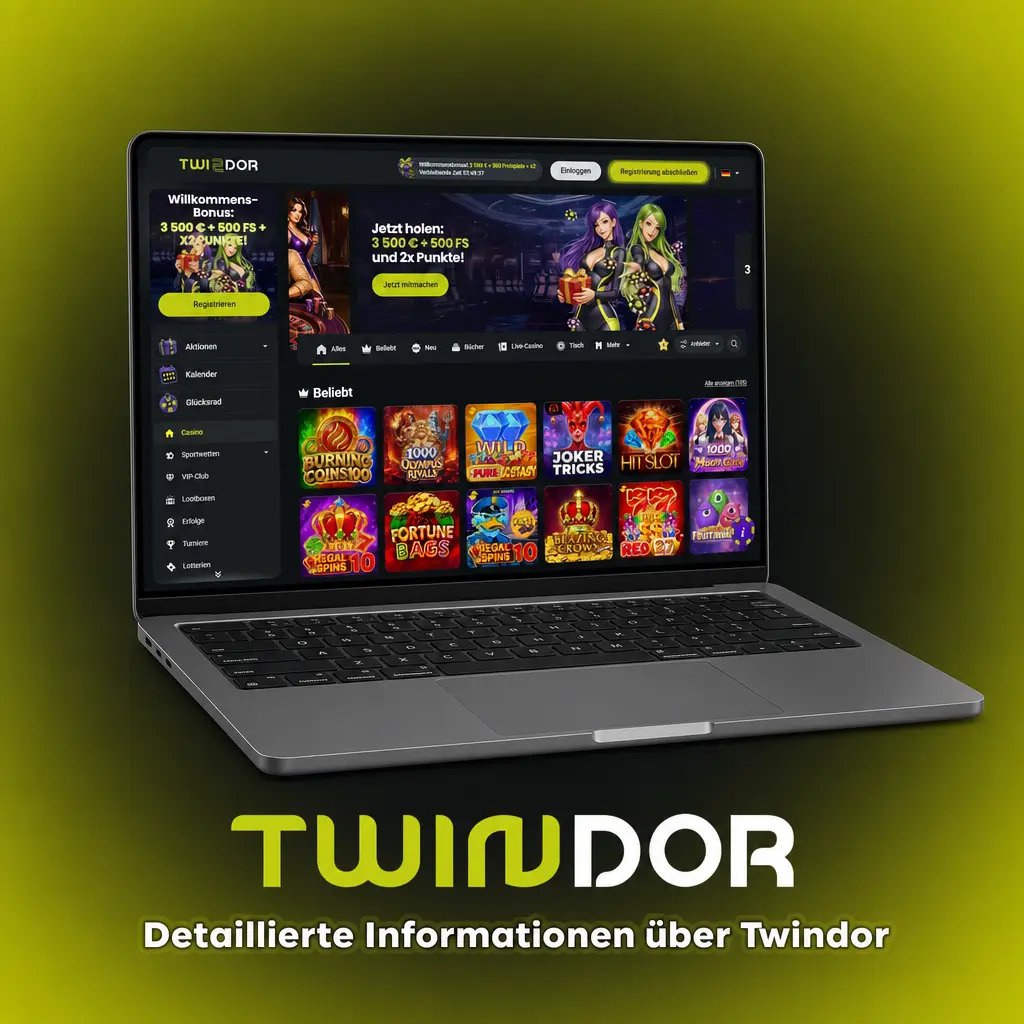 Twindor Plattform für Sportwetten und Casinospiele mit SSL-Sicherheit und mobilen Apps für deutsche Nutzer
