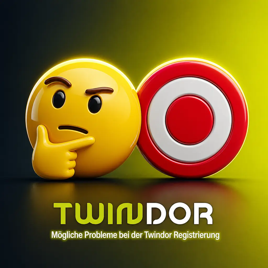 Tabelle mit häufigen Problemen bei der Twindor Registrierung und passenden Lösungen zur Kontoerstellung