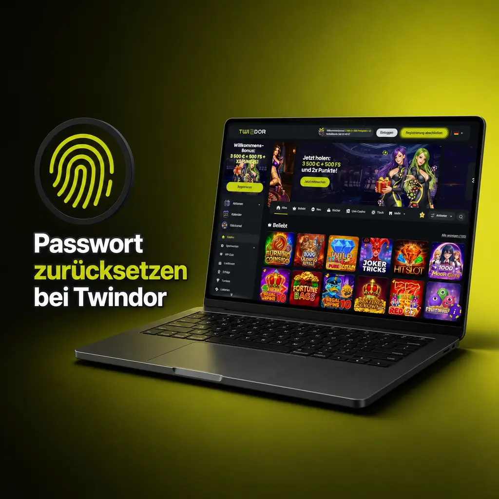 Anleitung zum Zurücksetzen des Passworts auf der Twindor Login-Seite in fünf einfachen Schritten.